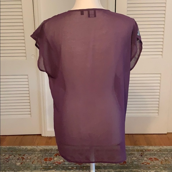 Black Saks Fifth Ave- Sequin Top - Picture 3 of 7